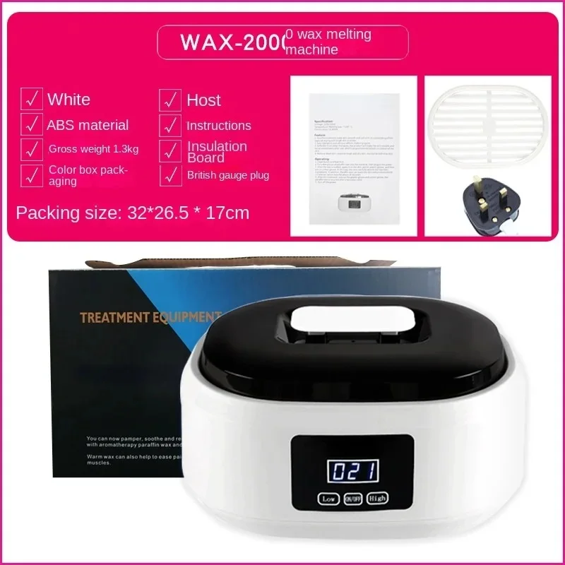 110V 220V Wax Heater with Adjustable Temperature and Large Capacity Beauty and Body Melting Wax Machine 200W: Red