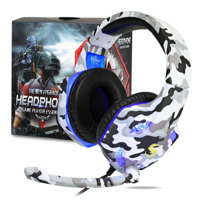 Professionele Led Licht Gaming Hoofdtelefoon Voor Computer PS4 Verstelbare Bass Stereo Pc Gamer Over Ear Met Microfoon Wired Headset: 03