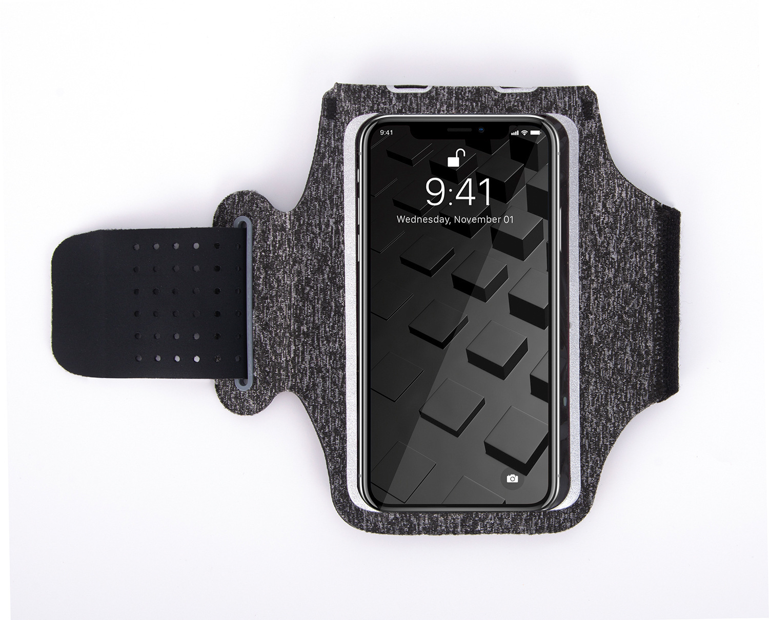 Sottile Cassa Del Telefono a Portata di Mano Supporto mobile Brassard Da Corsa di sport della fascia di Braccio del Sacchetto del Polso per Il IPhone 7 XR pro più xiaomi Huawei Bracciale: grigio Camo