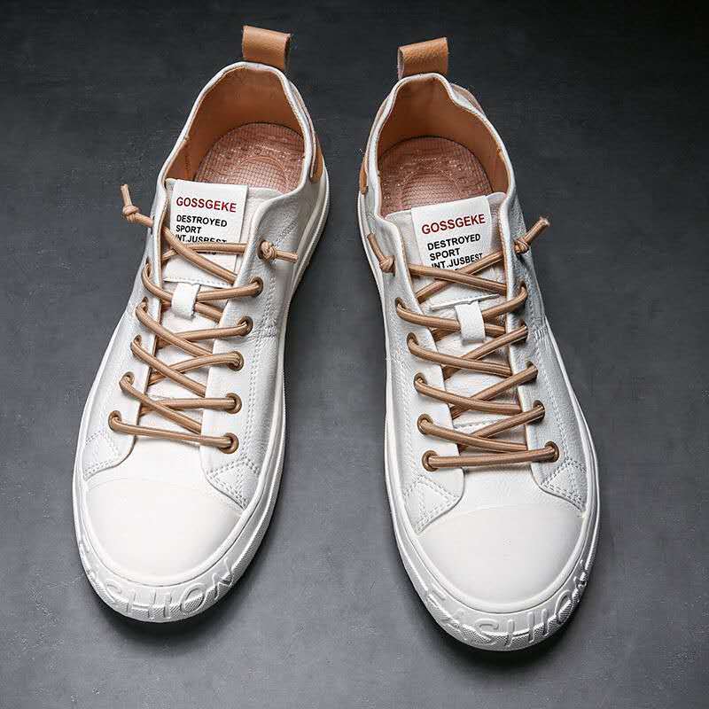 Spring Trendy Sport Shoes For Teens Boys School Sneakers White Leisure Footwear Man Flats Men's Vulcanzied Shoes