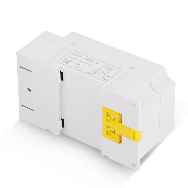 Temporizzatore settimanale digitale su guida din Ingresso 12 V CC 7 giorni programmabile 24 minerale mini Timer INTERRUTTORE tempo Relè Uscita Carico Ad alta potenza 30A