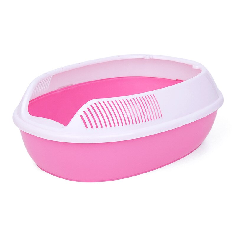 Semi-enclosed cat toilet sand basin deodorizing cat poop basin cat supplies super extra large cat litter box