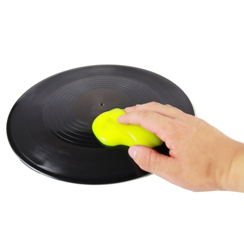 OOTDTY Magic Dust Cleaner LP Vinyl Turntable Record Cartridge Cleaning Soft Rubber Slimy Gel