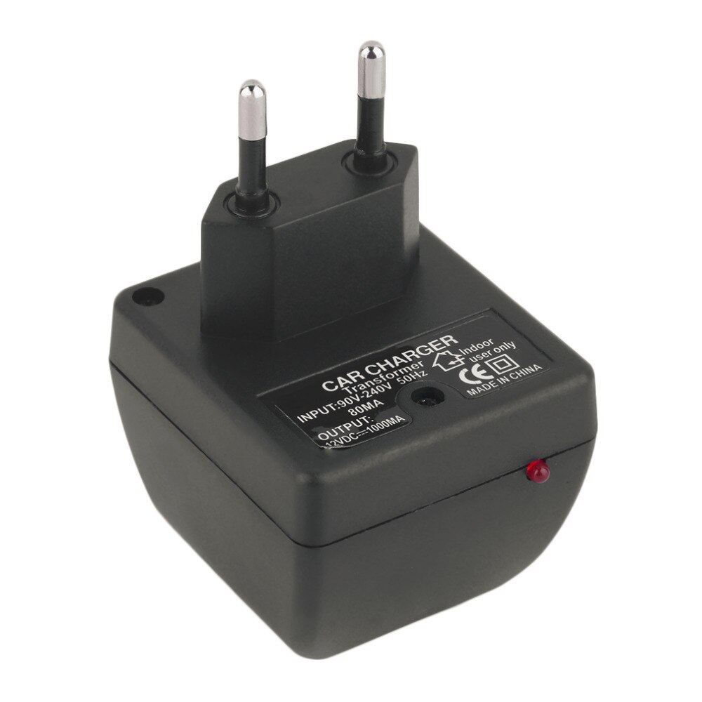 AC adapter with car socket auto charger EU plug 220V AC to 12V DC use for car electronic devices use at home