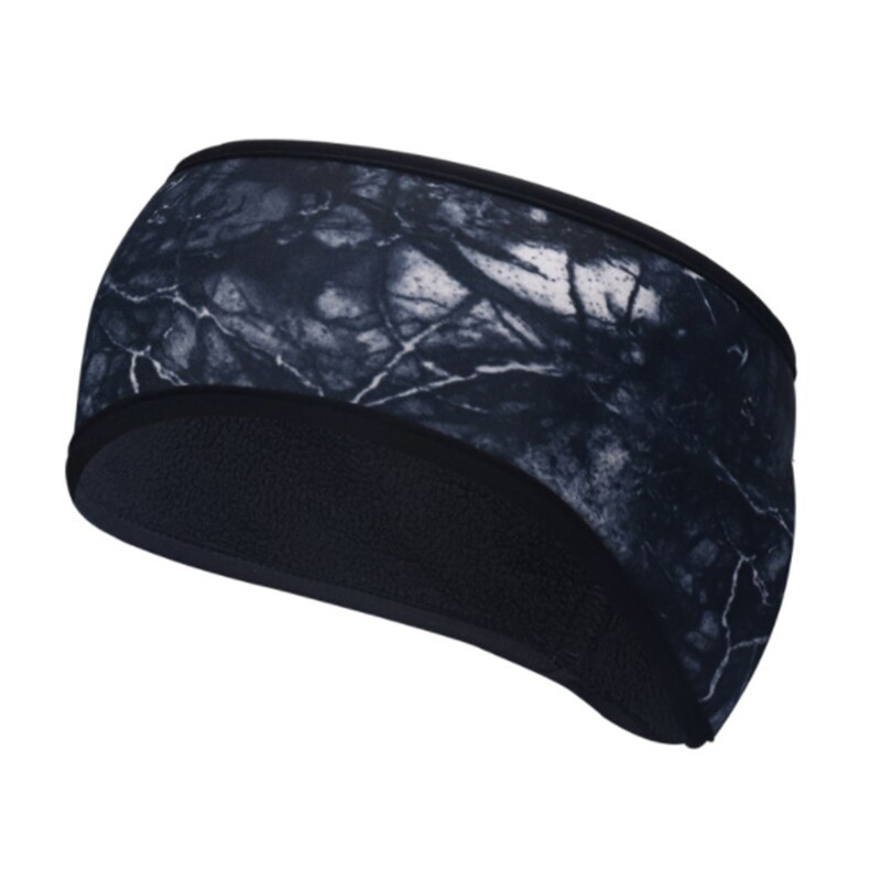 1pc winter sweatband ear warmers for women and girls, fleece ear covers, hair bands for running, cycling, skiing, outdoor sports, yoga, headscarf: Ink black