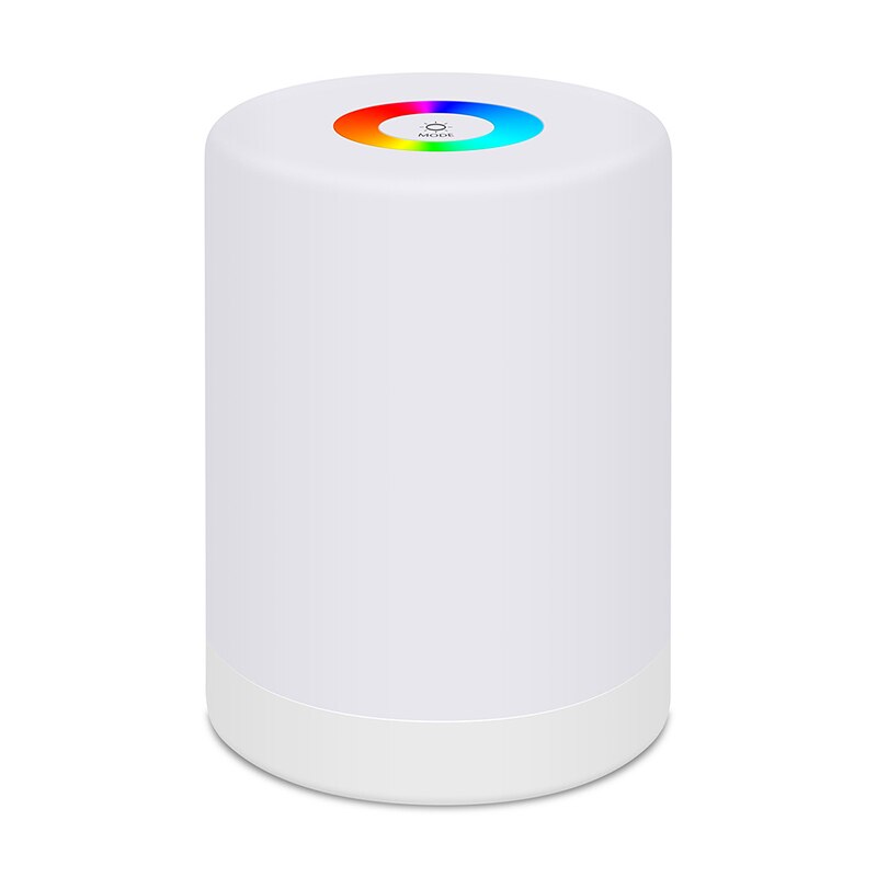 Fem mode bærbar natlampe sengelamper berøringslamper led rgb usb lysdæmper bordlampe til læsning camping telt soveværelse fodring baby