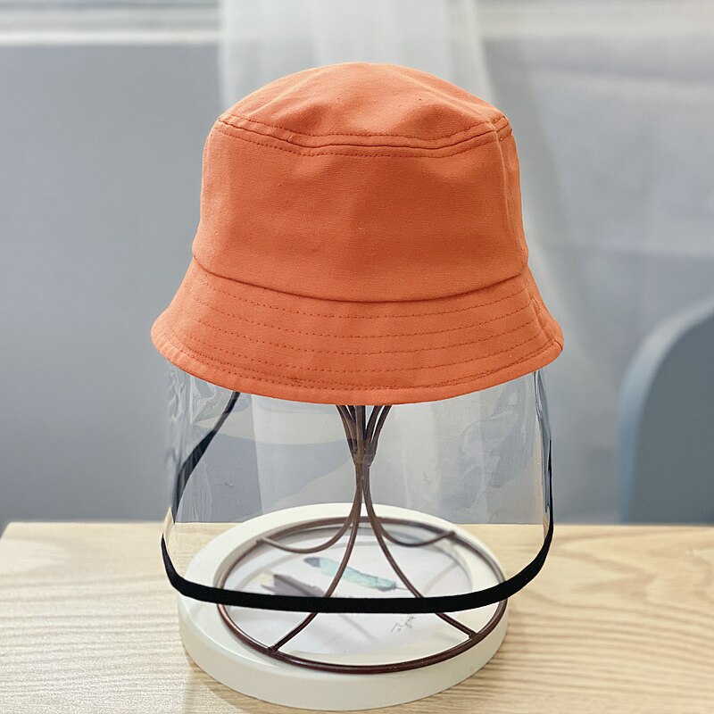 COKK Hütte Für Mädchen Junge Schutz Gesicht Eimer Hütte Anti-Spucken Spritzen Wasserdicht Winddicht Hütte Ich bin Freien freundlicher Sicher: Orange