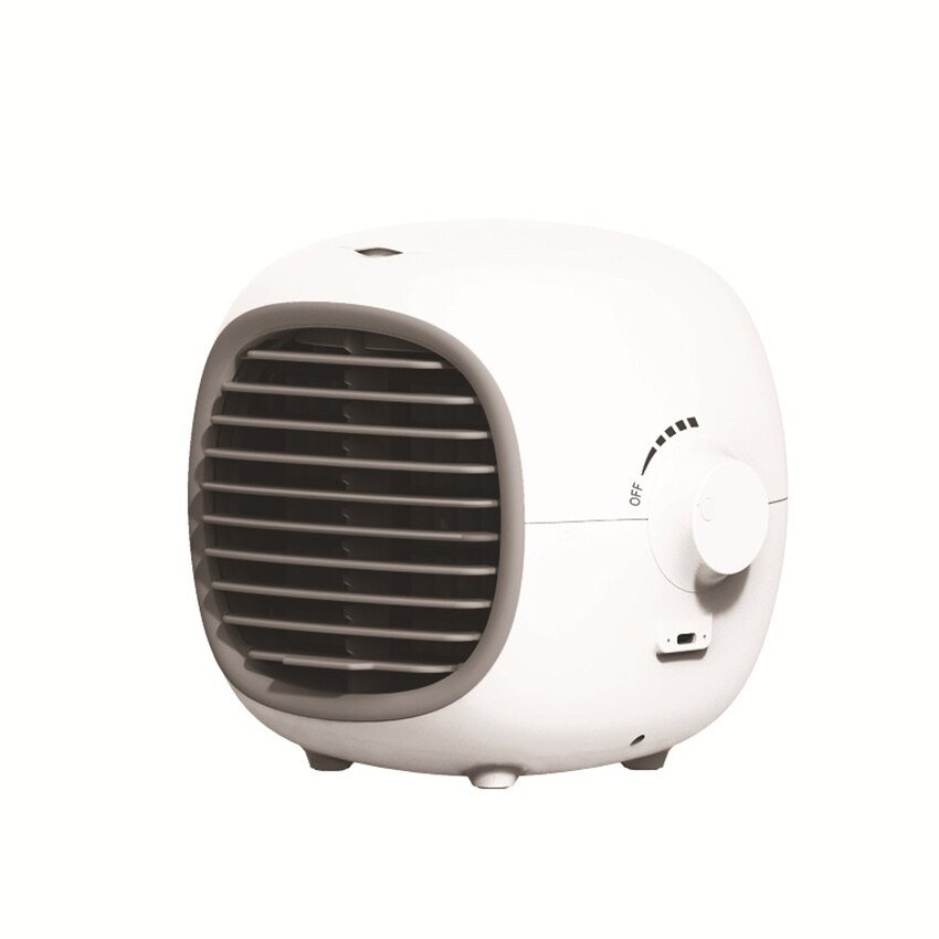 Air Conditioner Air Cooler Humidifier Purifier Portable For Home Room Office 5 Speeds Desktop Quiet Cooling Fan Air Conditioning: White
