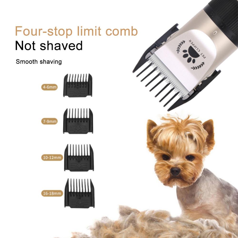 En chien rasoir tondeuses à faible bruit sans fil électrique silencieux tondeuses à cheveux ensemble pour chiens chats animaux de compagnie avec batterie