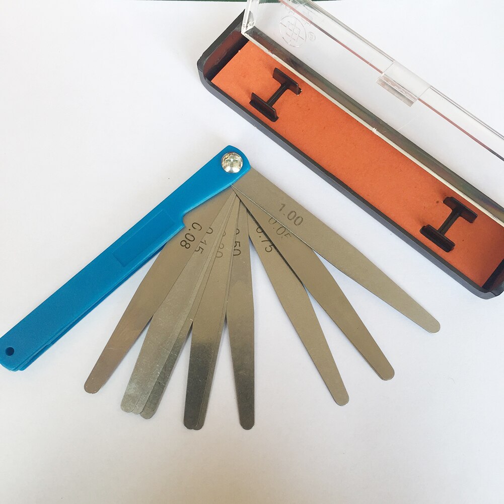 Measurement Height Limit Gauge Tools 17 Blade Thickness Tappet Valve Feeler Gauge Set Wood Measure Ruler Profile Marking Tool