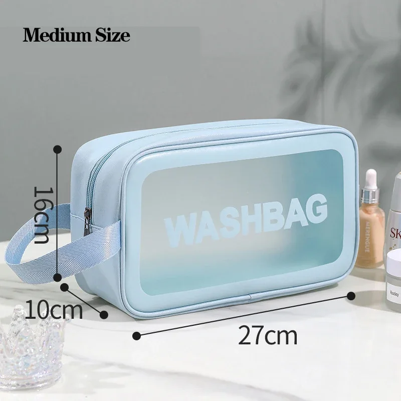 Waterdichte Draagbare Reis Waszak Vrouwelijke Transparante Make-Up Opbergtas Grote Capaciteit Cosmetische Organizer Beauty Vrouwen Case