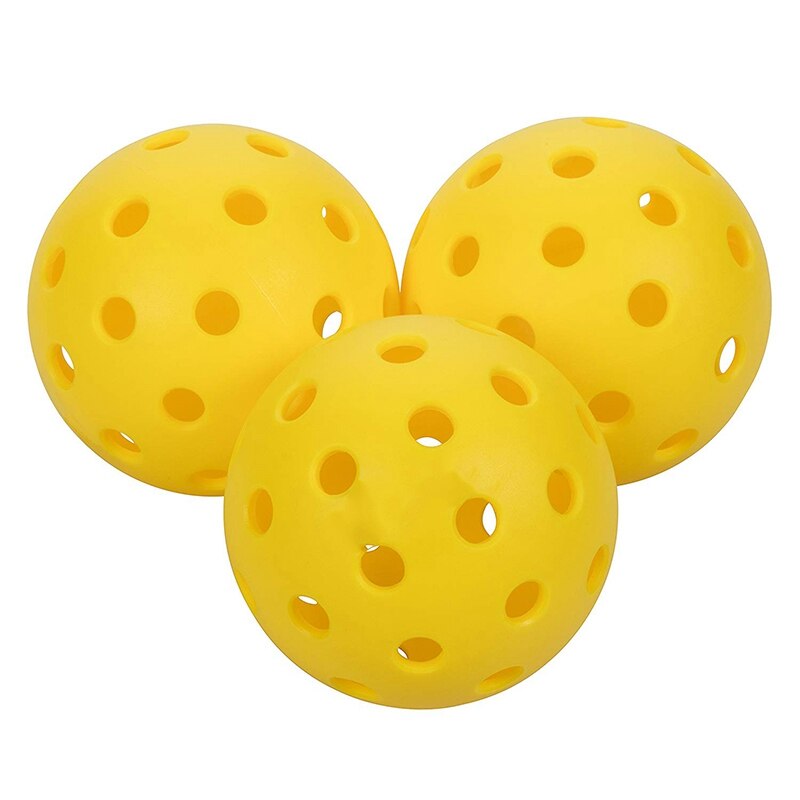 -balles de Pickleball extérieures pures spécialement conçues et optimisées pour la couleur jaune de Pickleball