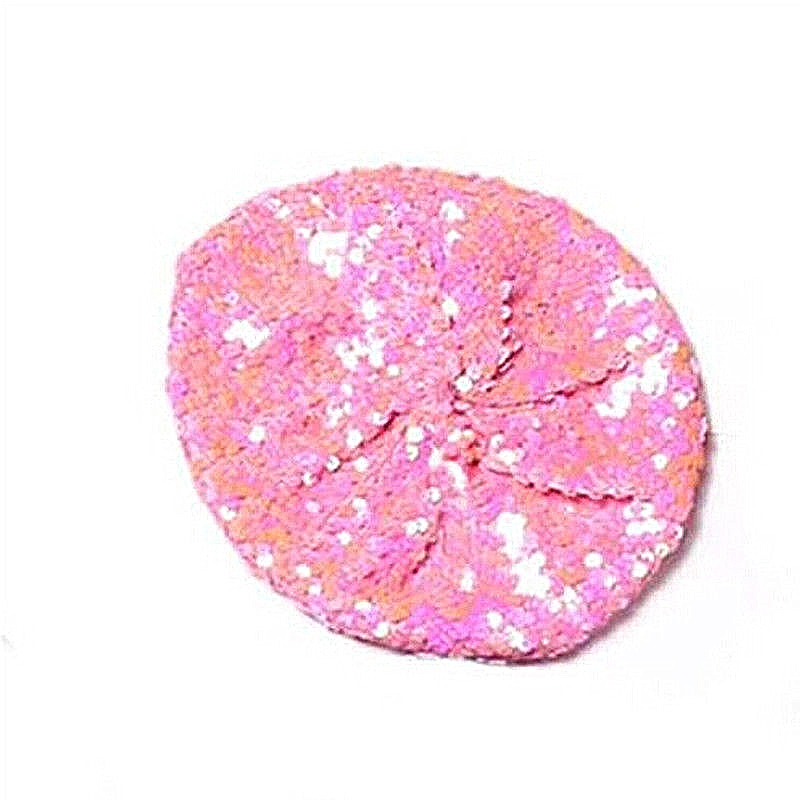 Multicolor Sequin Hat Berets Women Girls Shinny sequined Beret Ladies School girl Preppy style casual hats caps: Pink