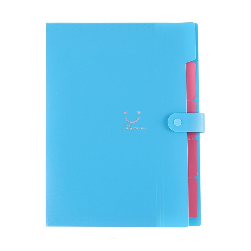 Portable Multi-layer A4 Plastic File Folder Extension Wallet Bill Receipt File Sorting Organizer Office Storage Bag Folders: BL
