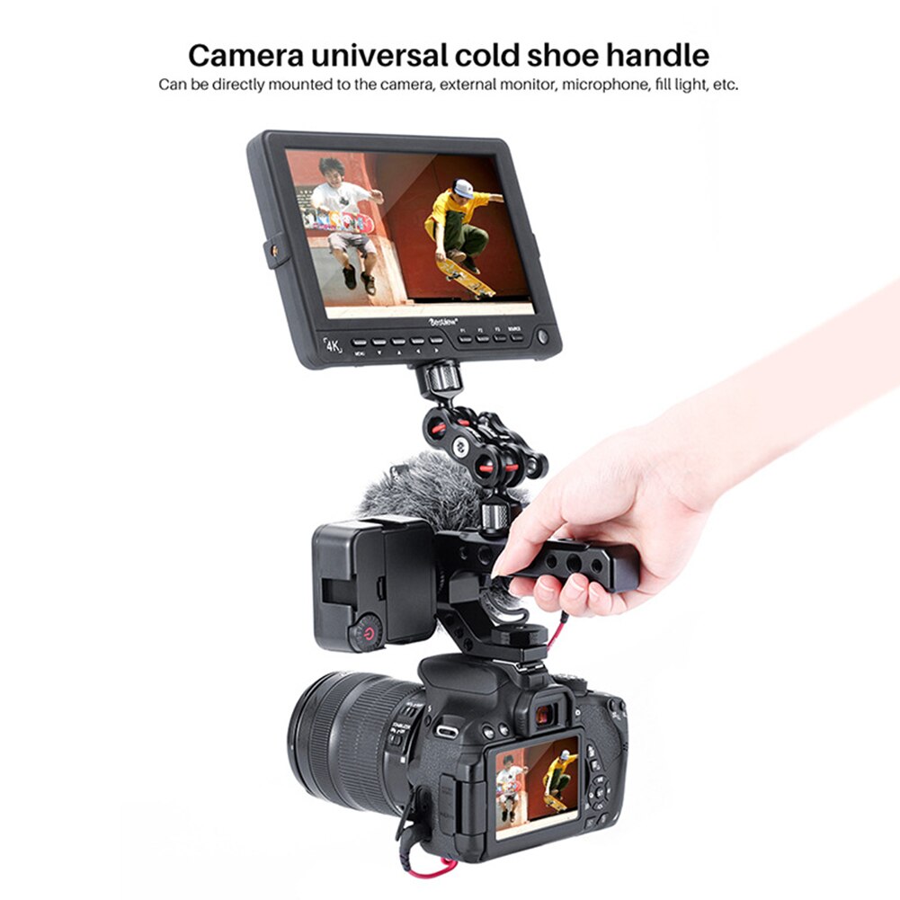 Photography Aluminum Alloy Mount Accessories Adapter Ergonomic Practical Camera Top Shoe Handle Universal Portable