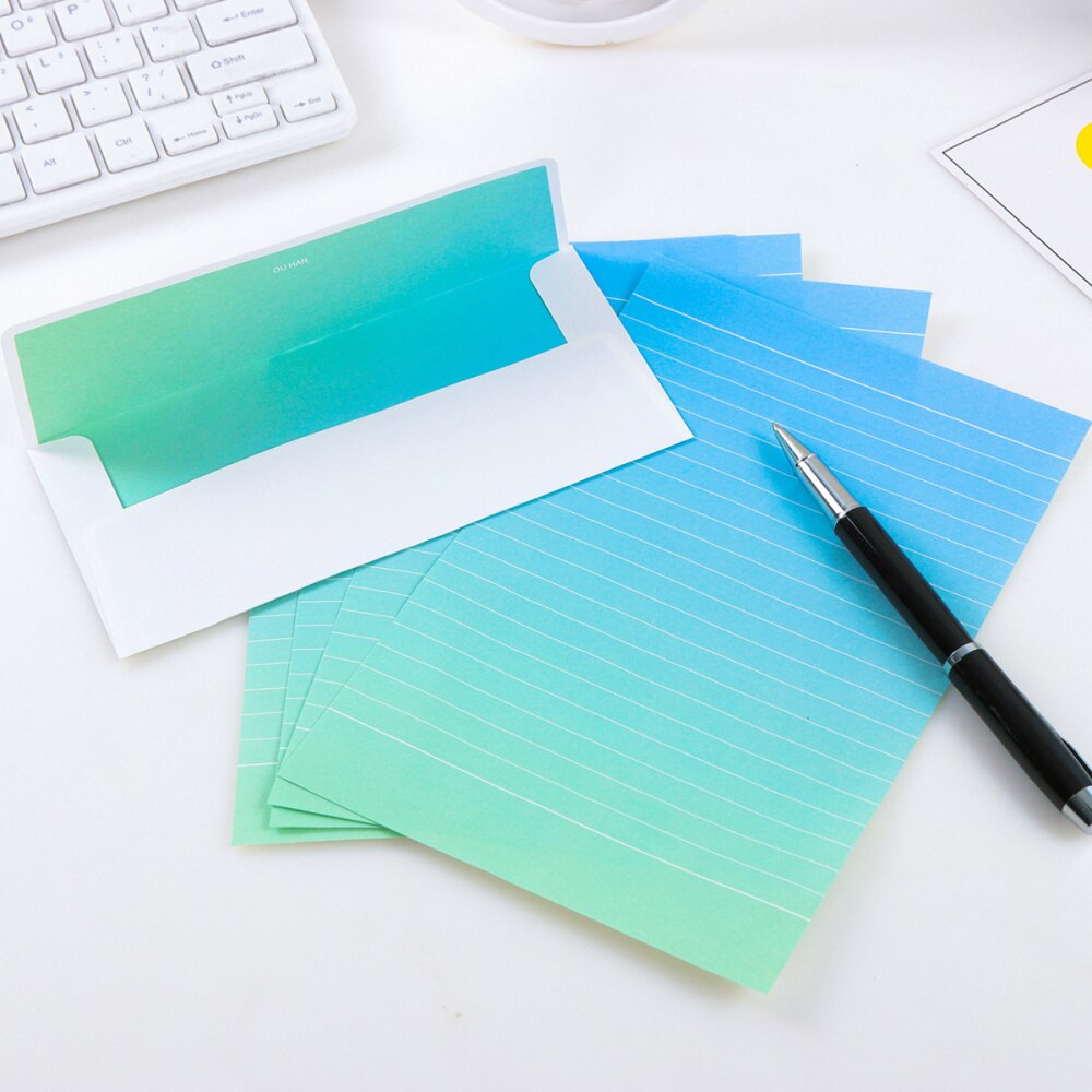 Set van 24 enveloppen, handige enveloppen en briefpapier in verschillende kleuren voor knutselwerkjes