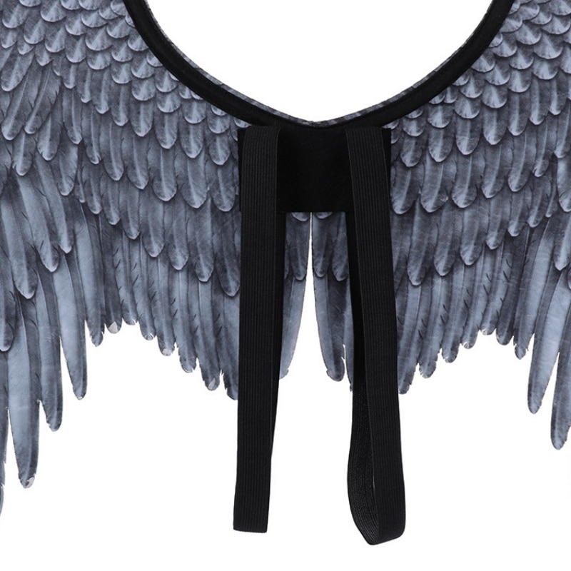 Halloween Decoration Non-Woven Fabric 3D Angel Wings Halloween Theme Party Cosplay Costume Accessories For Adults Men Women