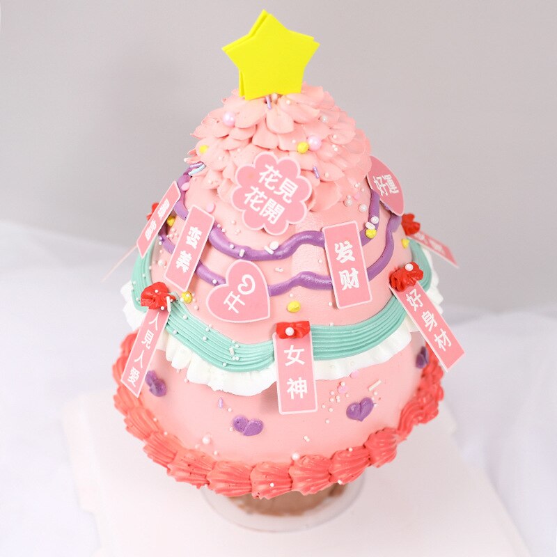 Online berømthed ønsker kage bunke dekoration værktøj beslag bunke pakning juletræ fødselsdagskage dekoration