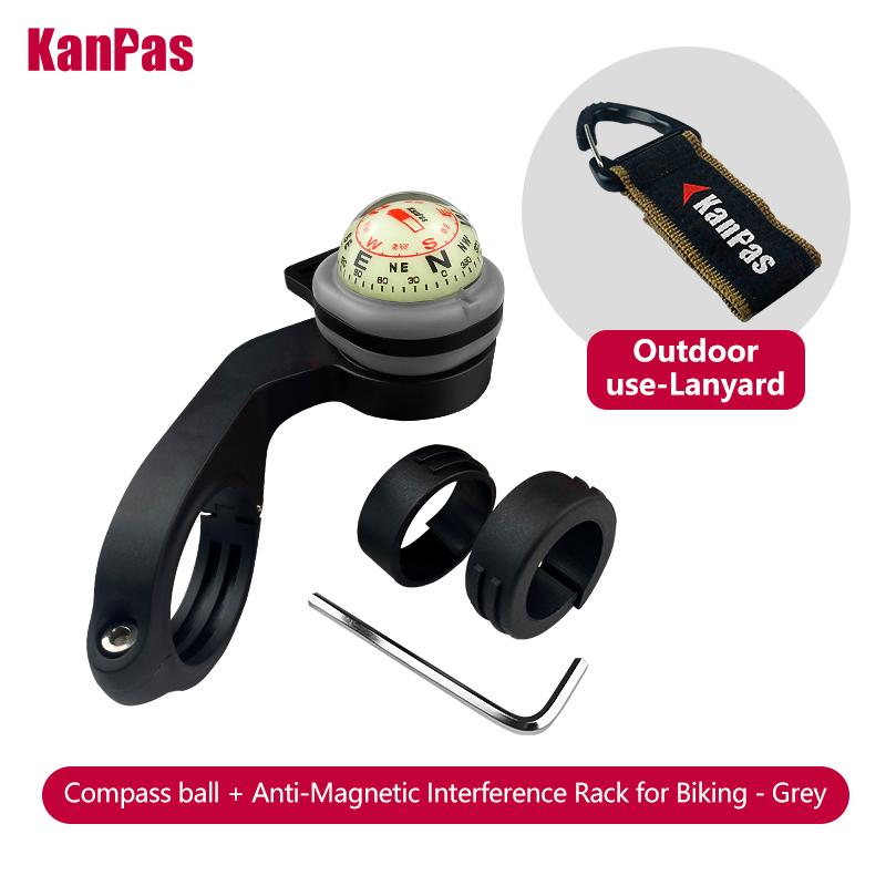 Kanpas lysende sykkelkompass med låsesystem / sykler og motorsykler kompass / styrekompass / sykkeltilbehør: Blå