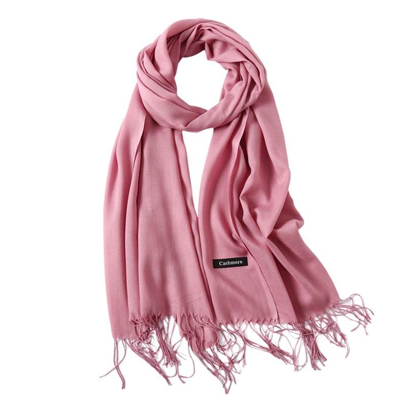 Frauen Winter weich warm wie Schal Luxus Schals Damen Tücher schwarz Poncho Schals ﻿: Schwarz