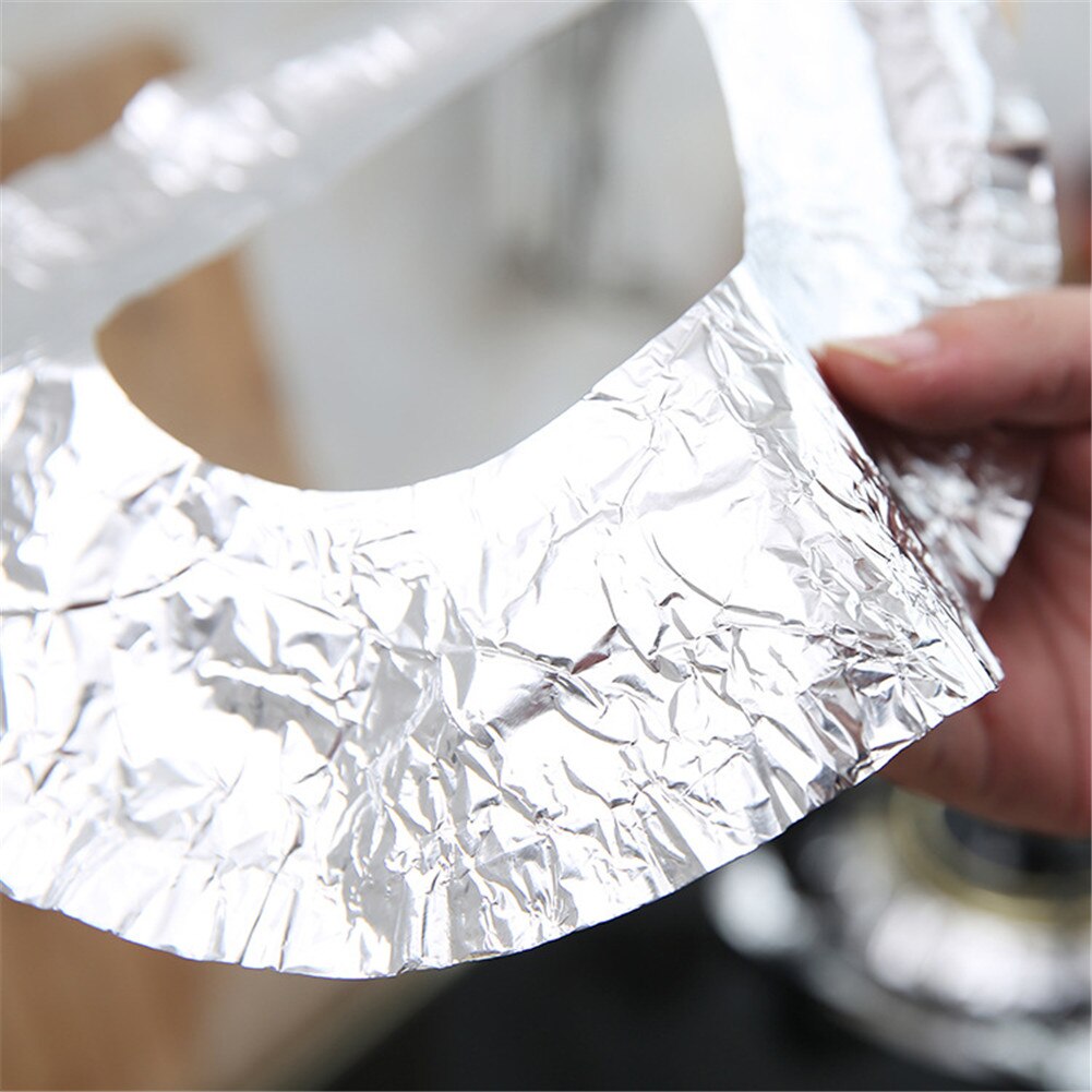 40Pcs Kachel Protector Cover Liner Non-stick Aluminium Herbruikbare Gasfornuisbrander Cover Veilig Beschermende Folie Keuken Accessmat pad