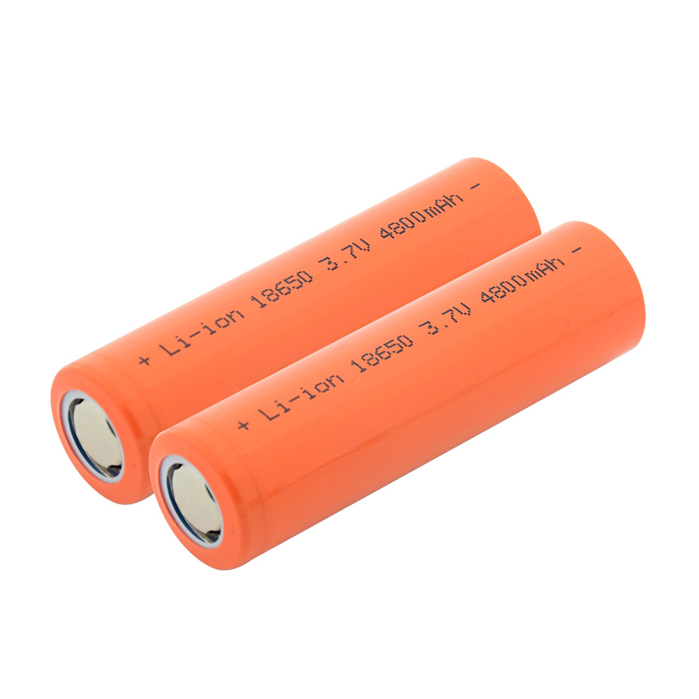 1-10 stk 18650 li- ionbatteri 3.7 v 4800 mah 18650 lithium genopladelige battericeller til forlygter legetøj lommelygtebatterier: 2 stykker