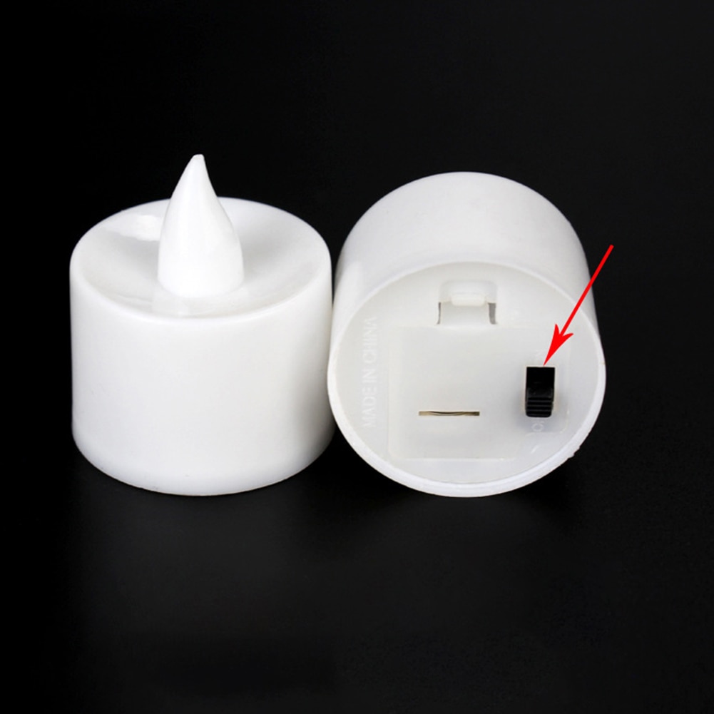 Bougies multicolores à piles 24 pièces | Lampe bougie inoffensive style bougie, lampe sans cadre thé, décoration de fête à la maison