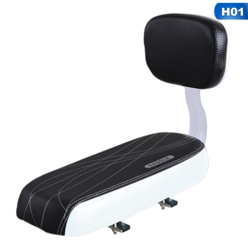 Child Bicycle Back Seat Kids Bike Seat Bike Rack Rest Cushion With Back Saddle Cycle Accessories Parts PU Leather Bike Seat