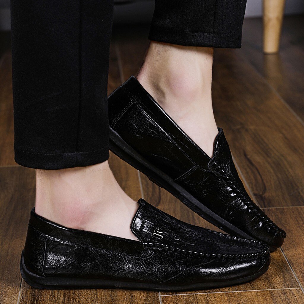 Herenschoenen leren loafers heren flats mocassins zachte instappers voor heren loafers rijschoenen herenschoenen heren leer #g4