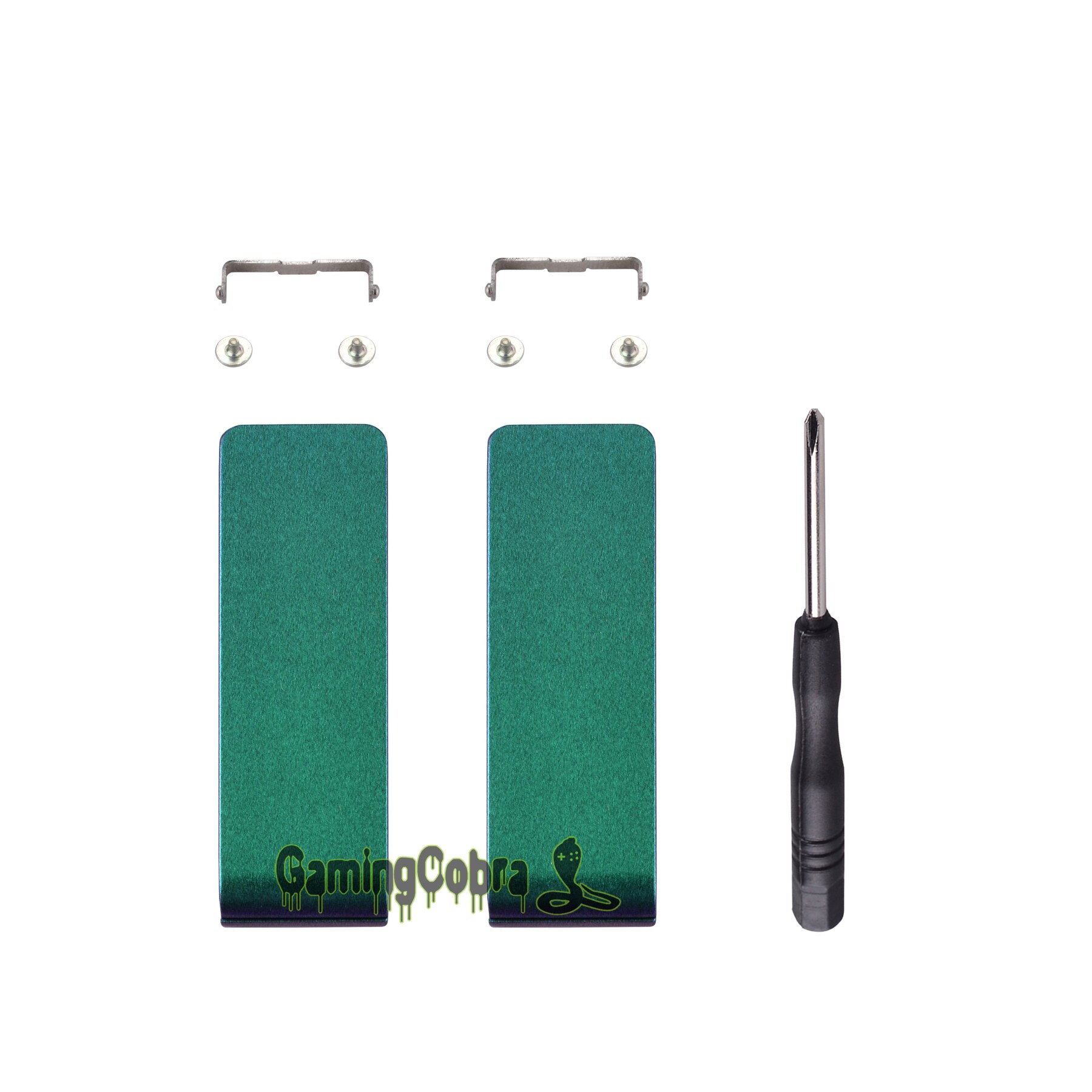 2 Set of Replacement Kickstand Console Back Bracket Holder Kick Stand for NS Switch: Green and Purple