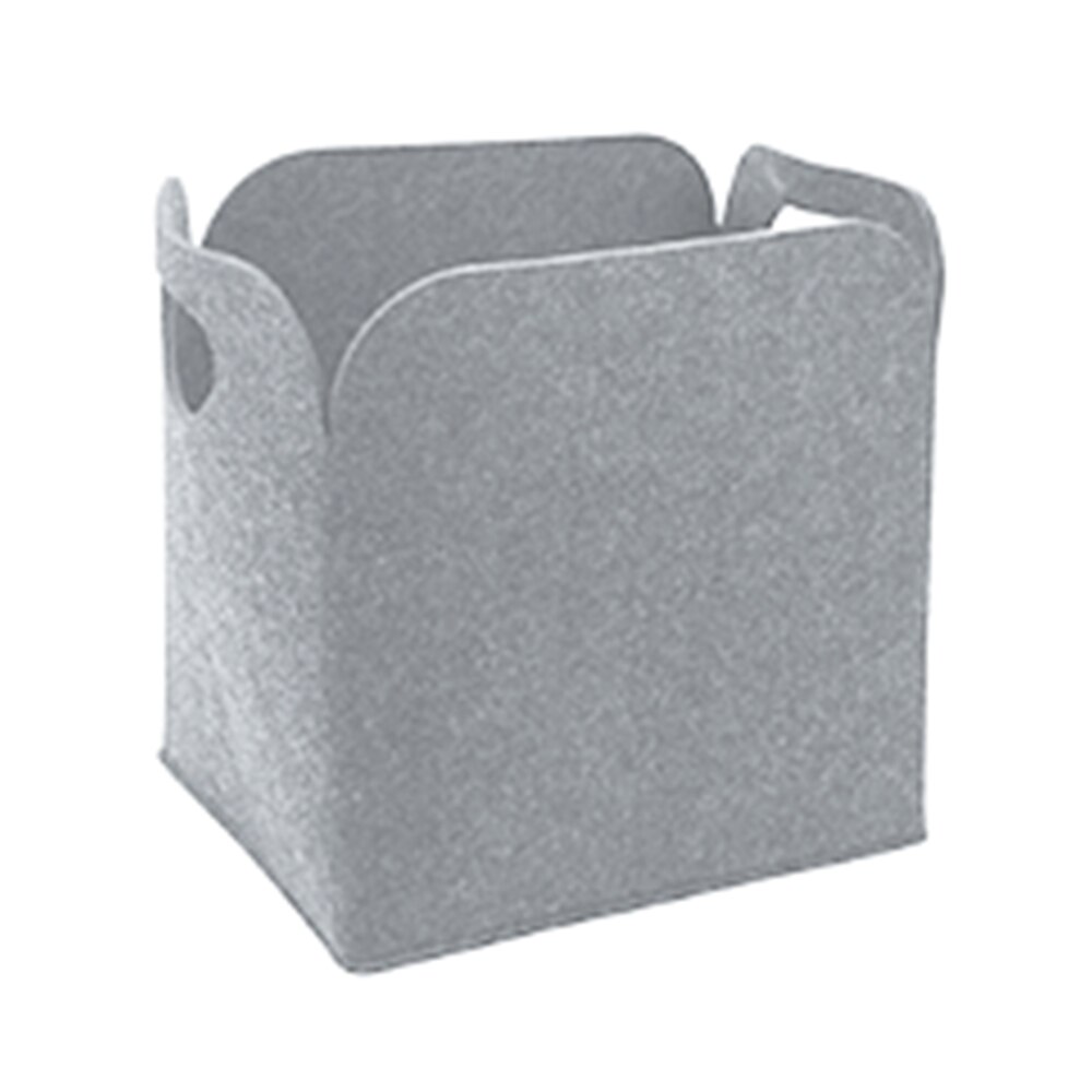 Tvättkorg bärbar vikbar leksakfiltförvaring picknick smutsiga klädkorgslåda bomullstvättlåda babys förvaringskorg: 36 x 37 x 28cm / Grå