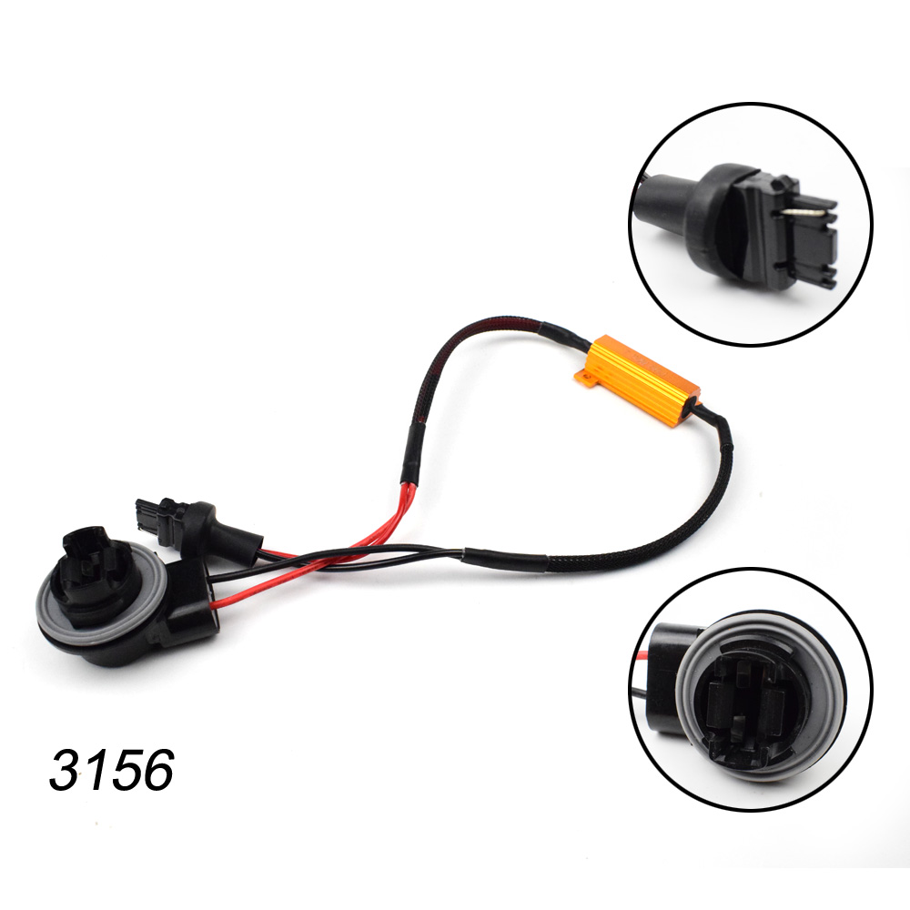 50W 6/8ohm 1156 P21W PY21W BAU15S 1157 P21/5W T20 7440 7443 T25 3157 Load Resistance Canbus Decoder Anti Hyper Flash Error Code: Turquoise