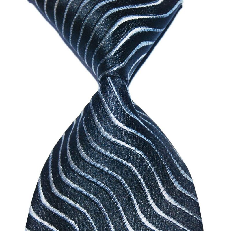 Sort jakkesæt slips slips til mænd 10cm brede mandlige strikket slips silke jacquard vævet formelt slid business bryllupsfest: A19