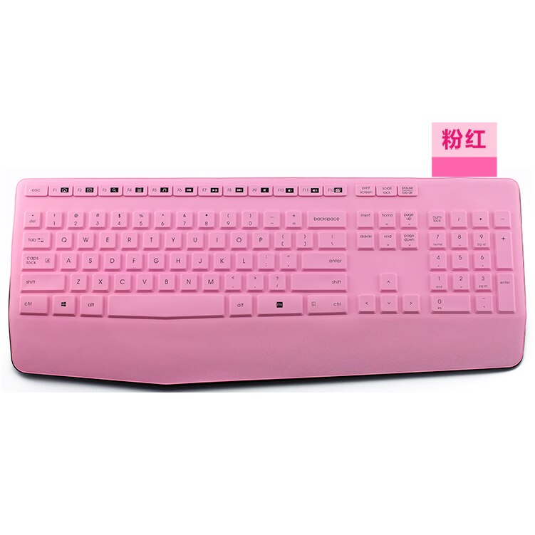 Espl Keyboard Cover For Logitech k345 MK345 keyboard protective film wireless keyboard cover soft silicone dustproof film: Orange