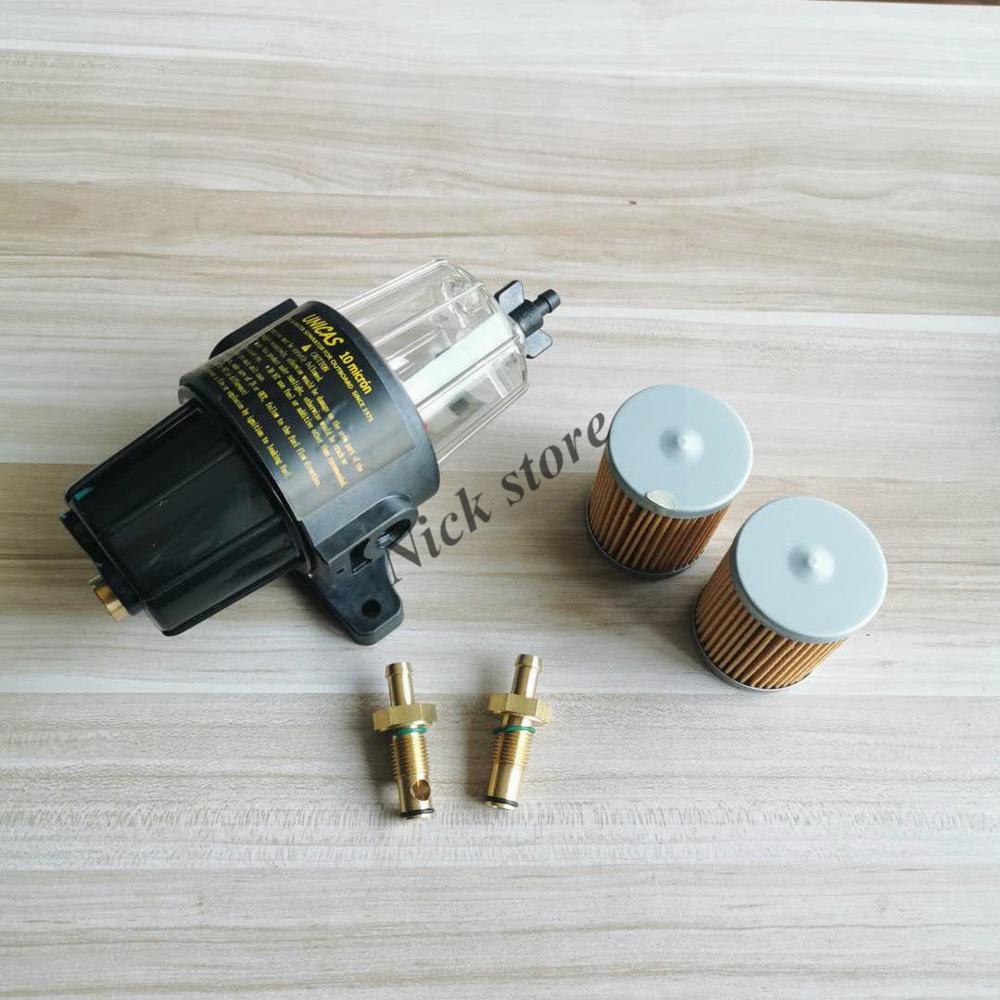 UF-10K Brandstoffilter Waterafscheider Montage En 2 Stuks Extra Filter Yacht Boot Diesel Benzinemotor Buitenboordmotoren Brandstoftank