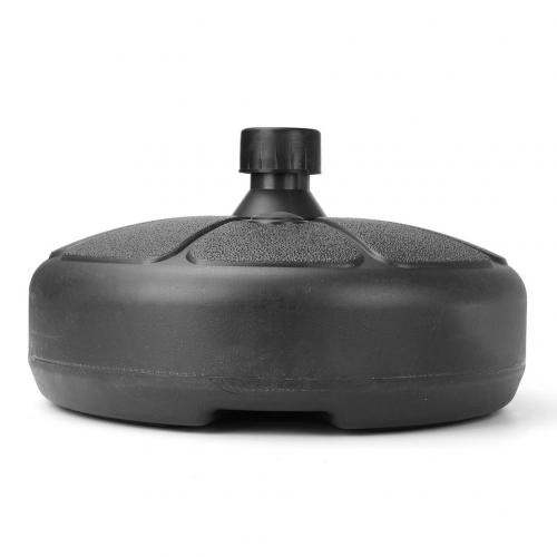 38mm Round sun umbrella base center pillar umbrella base plastic circular water injection garden beach yard umbrella base: Default Title