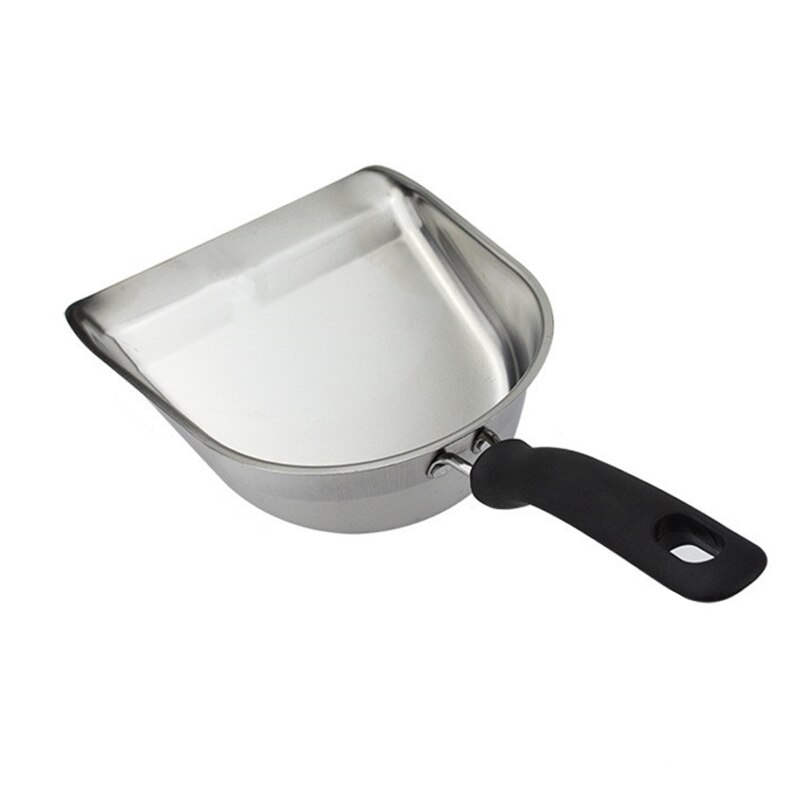 Mini pelle à ordures en acier inoxydable, petit outil Portable pour la maison, la chambre à coucher, le bureau, Gadget de nettoyage des ordures: H