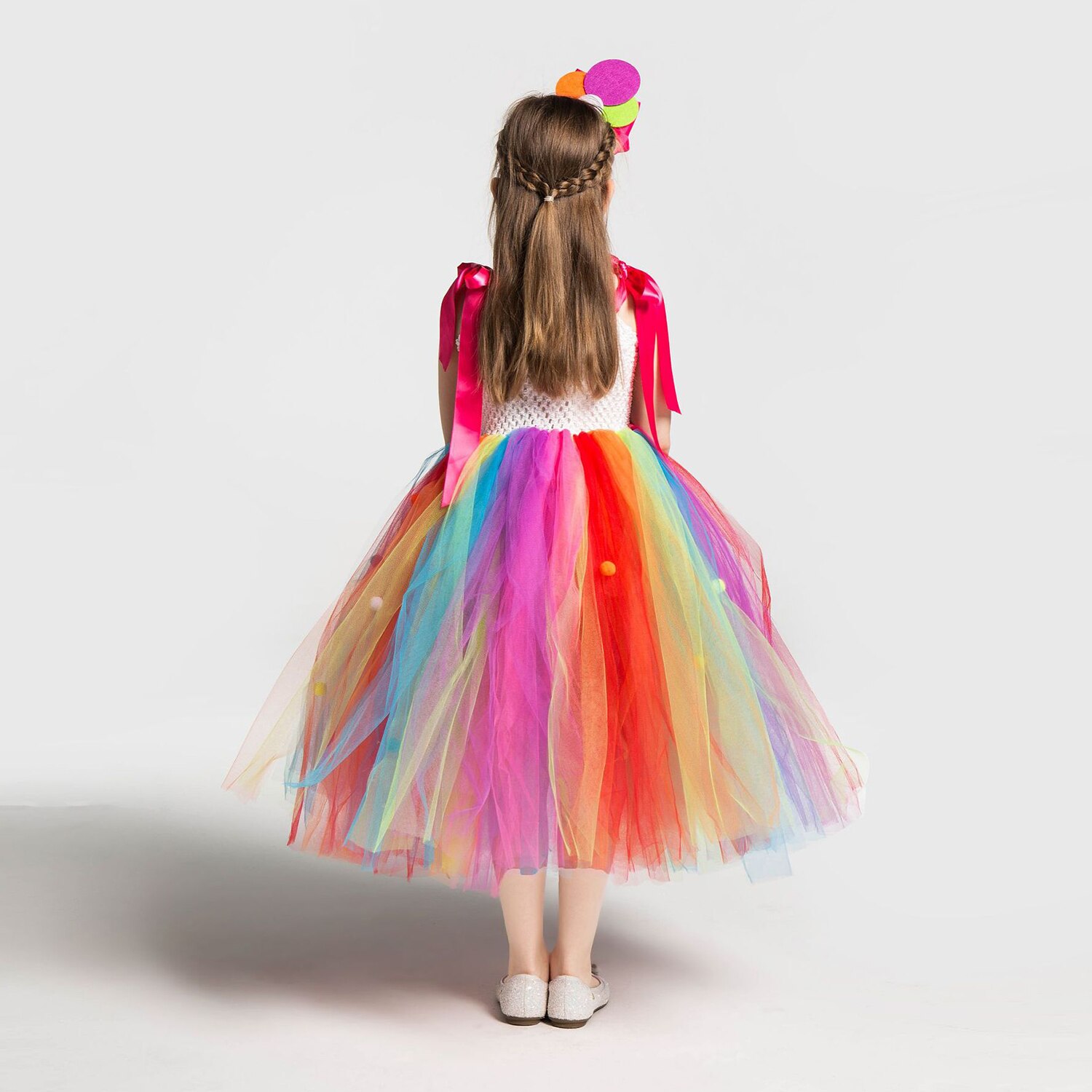 Meisjes Snoep Kleur Jurk Regenboog Lolly Vorm Modeling Leuke Kostuums Verjaardagscadeautjes Party Kinderen Kleding Zomer Jurken