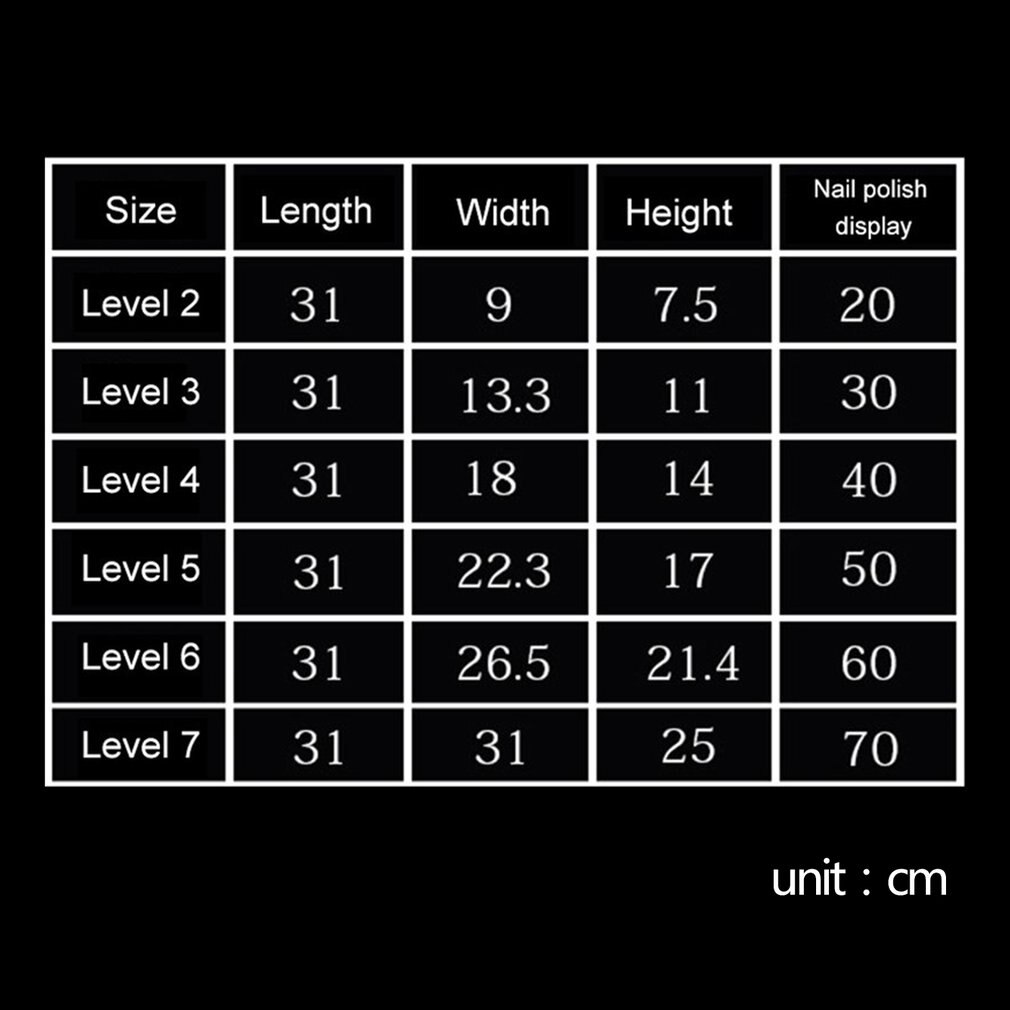 Acrylic Nail Polish Display Stand Multi-Layer Plastic Transparent Frame Mask Lipstick Display Rack Cosmetic Storage Box