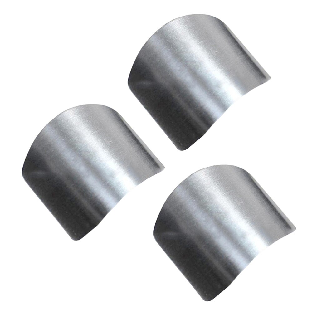 3PCS Stainless Steel Hand Protectors Finger Protecters Finger Care Cutting Protection Home Kitchen Tool
