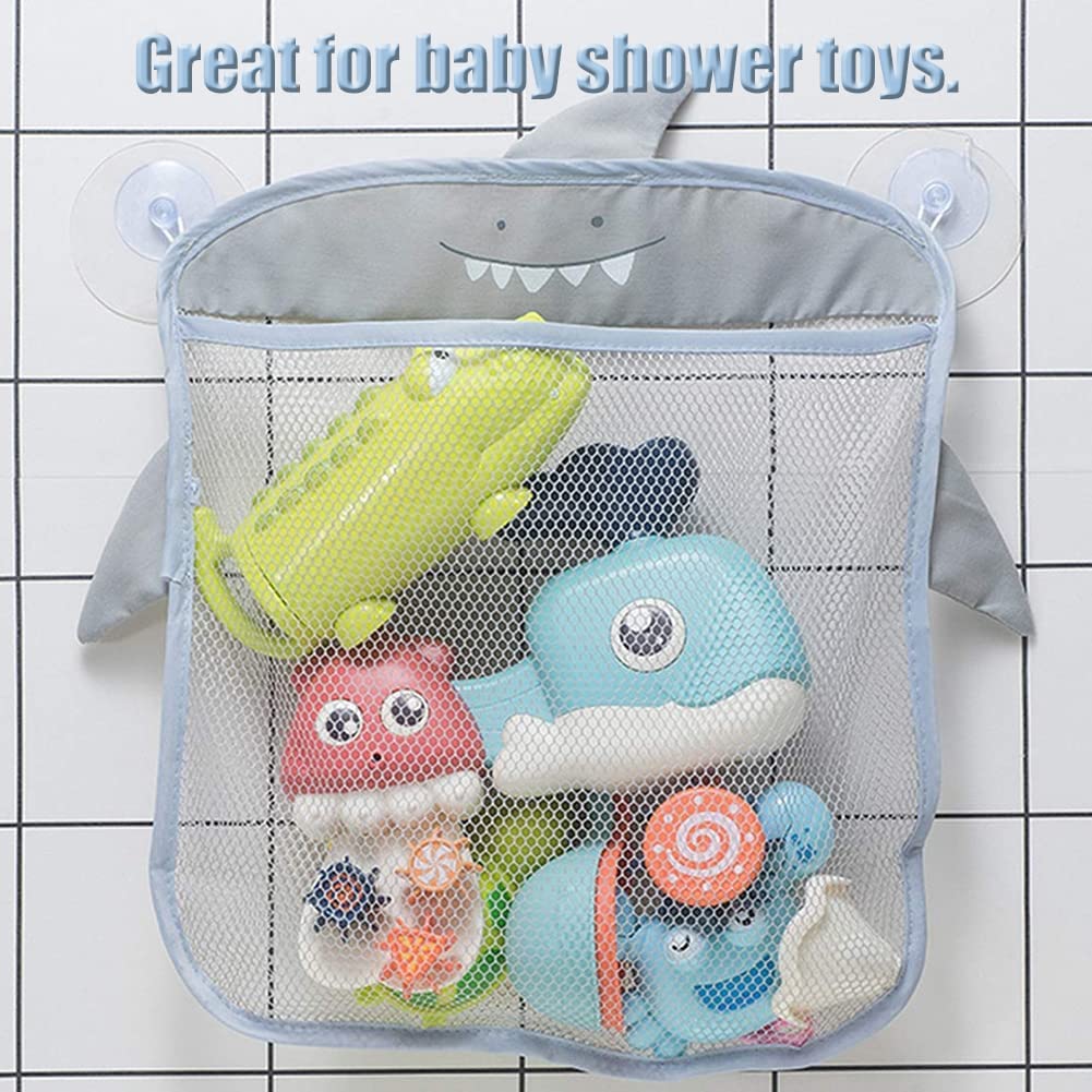 Hängende Badespielzeug-Aufbewahrung, schnell trocknend, Netzkorb, Netztasche, Badezimmer-Organizer, Badewanne, Spiel, Spielzeughalter, Dusch-Caddy für Kinder und Kleinkinder
