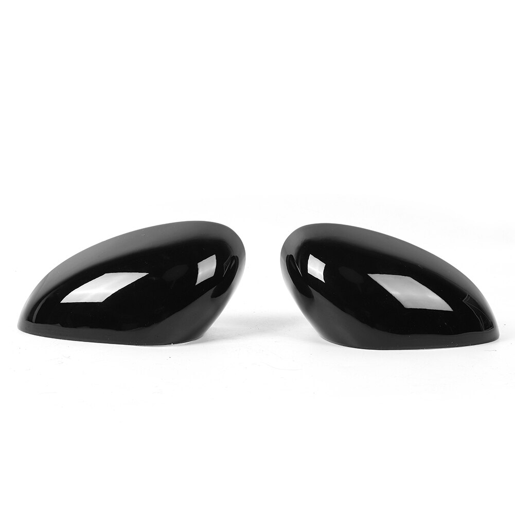 2pcs Side Rearview Mirror Cover Decorative Housing Fit for Alfa Romeo Giulia Piano Black Car Styling