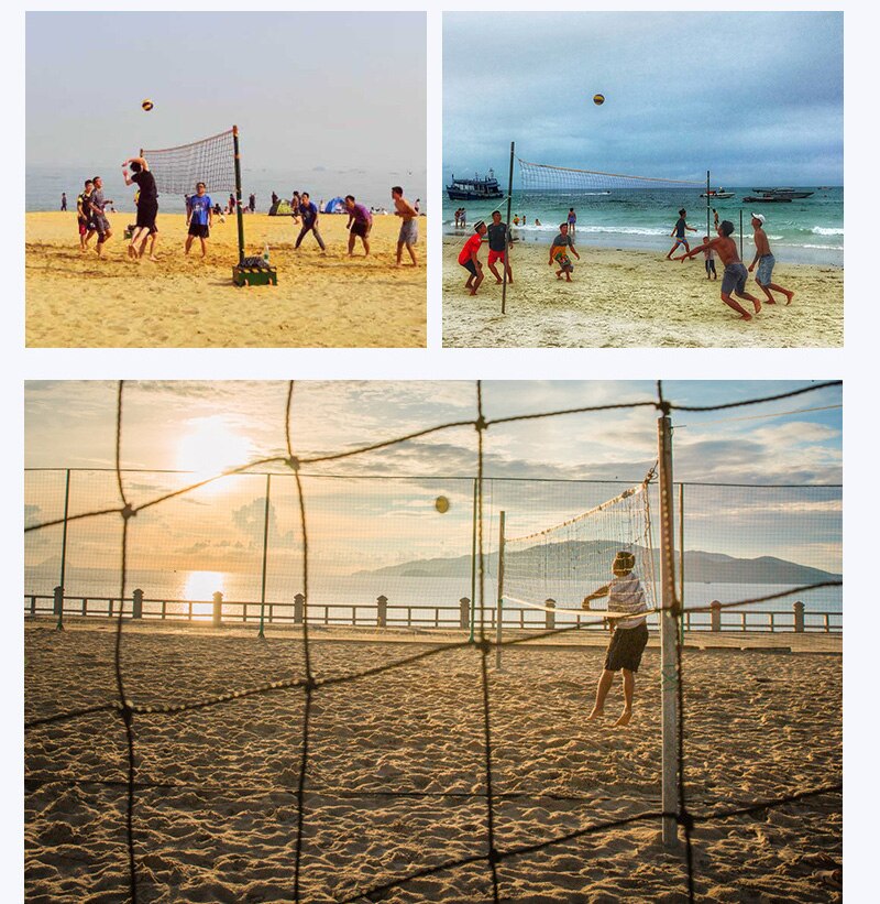 PE volleyball net polyethylene volleyball net standard gas volleyball net portable beach volleyball