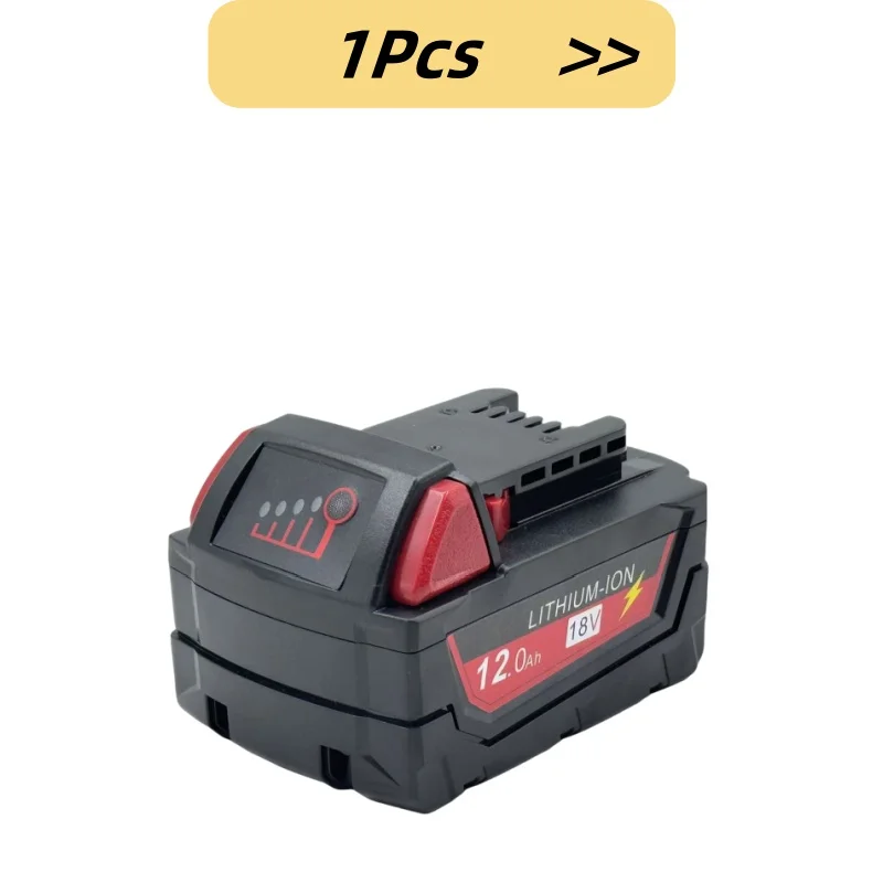 Akumulator do elektronarzędzi Milwaukee M18, Milwaukee 18V，BR, XC, 18V, 12000mAh M18B5, 48-11-1860, wbudowany akumulator 18650: green