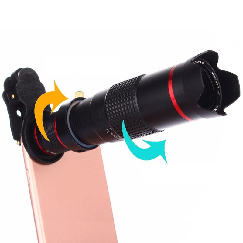 HD 4K 22x Zoom Mobile Phone Telescope Lens Telephoto External Smartphone Camera Lenses For IPhone Sumsung huawei phones