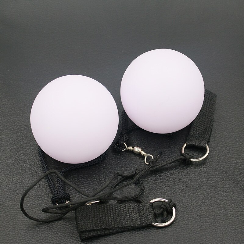 2 stuks = 1 paar buikdans ballen RGB glow LED POI gegooid ballen voor buikdans hand rekwisieten podium prestaties accessoires
