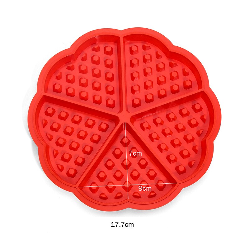 Fais Du-molde de silicona para gofres, herramientas para hornear, en forma de corazón, accesorios de cocina antiadherentes para hornear, DIY: Triangle