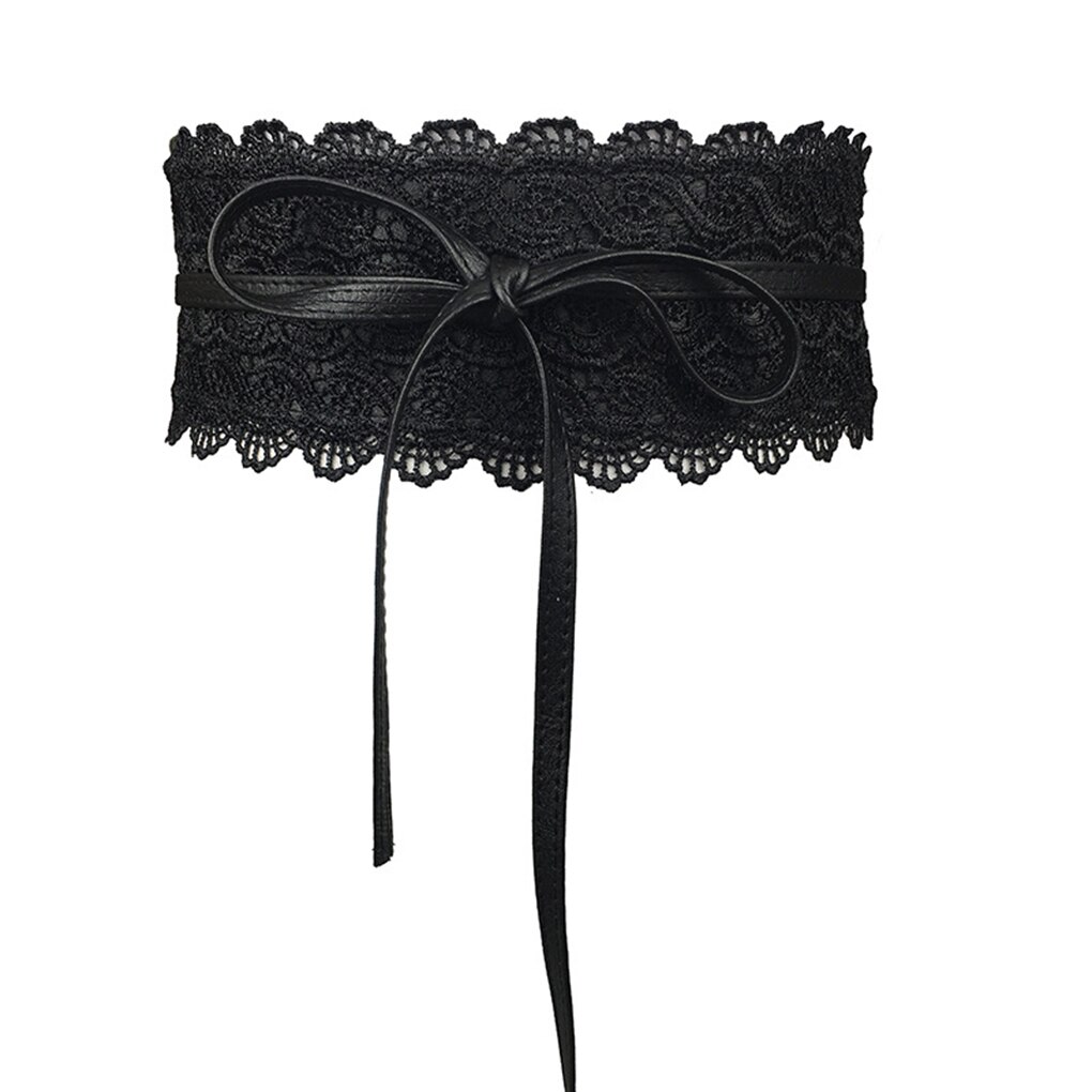 Mujer señora hebilla extensible cinturón ancho para la cintura encaje elástico corsé para la cintura negro azul naranja blanco rojo: 04
