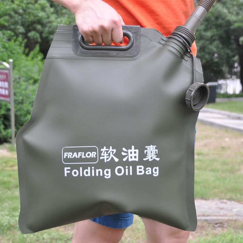 5L Liter Portable Car Motorcycle Soft Oil Bag Bladder Off-road Petrol Cans Spare Oil Storage Fuel Tank Gasoline Bucket Jerry Can