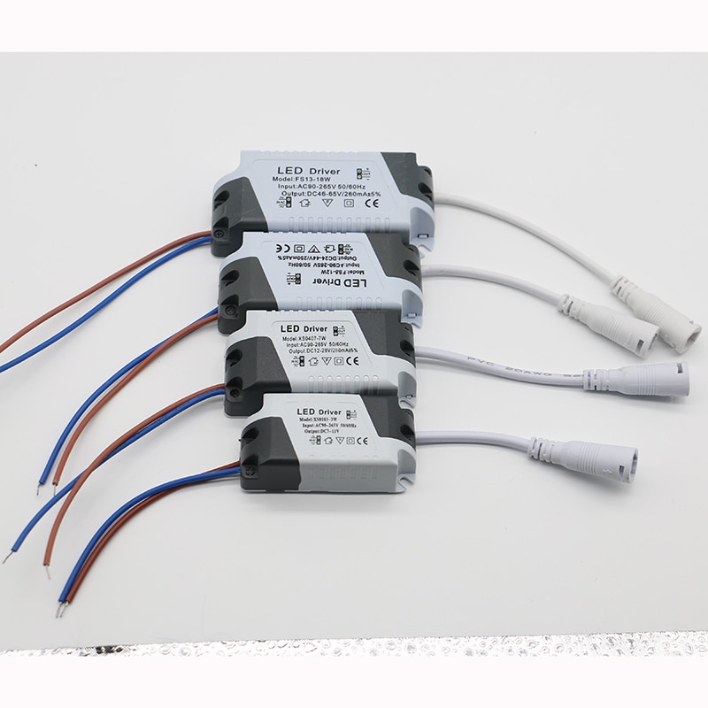 LED Netzteil 1W-24W 280mA Fahrer Adapter Mit SM Oder DC Stecker AC90-265V Beleuchtung Transformator Für LED-Tafel Licht Downlight